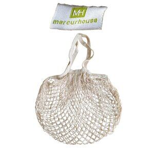 Eco Friendly Organic Cotton Mesh Shopping Tote Bag Reusable Grocery Carryall
